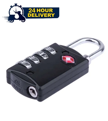 Picture of TSA Approval 4 Digit Security Combination Travel Suitcase Luggage Bag Code Lock Padlock
