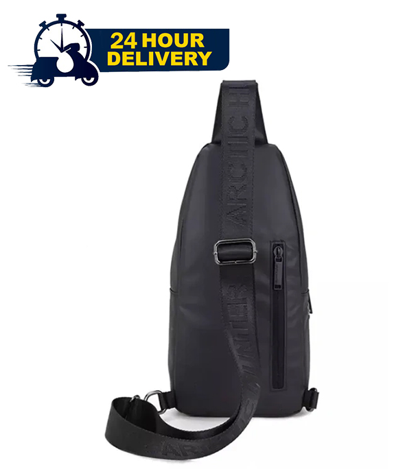 Picture of ARCTIC HUNTER Male Casual Black Chest Bag Waterproof Messenger Bags Small Travel CrossBody Shoulder Bag