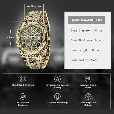 Buy Watches Stainless Steel Mens Watches And Stainless Steel Ayatul Kursi Bracelet Buy 1 Get 1 Free  Online at Best Price In Bangladesh