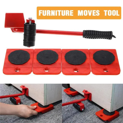 Buy 5Pcs Furniture Moving Heavy Hand Tool set Furniture Lifter Mover for Sofa Bed Cabinet Wheel Bar + Mover Roller Transport" Online at Best Price In Bangladesh