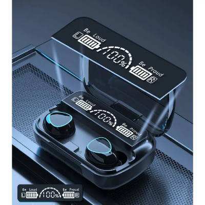 Buy M10 TWS Wireless Bluetooth V5.1 Headphone Mini Earphone Stereo Sport Earbuds Touch Key LED Display Waterproof Headset with Microphone Online at Best Price In Bangladesh