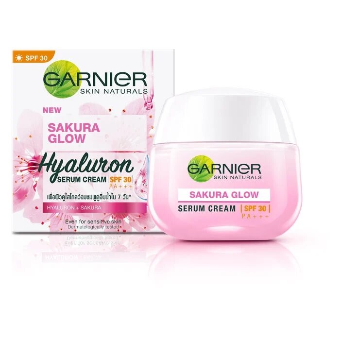 Buy Garnier Skin Naturals Sakura Glow Hyaluron Serum Cream SPF30 PA+++ 50 Ml  at Best Price In Bangladesh
