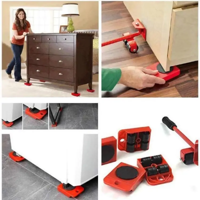 Buy 5Pcs Furniture Moving Hand Tool set Furniture Lifter Mover for Sofa Bed Cabinet Wheel Bar + Mover Roller Transport  Online in Bangladesh