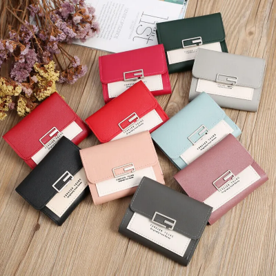 Buy Fashion Mini Women Wallet Purse Female PU Leather Short Tri-Fold Wallets  at Best Price In Bangladesh