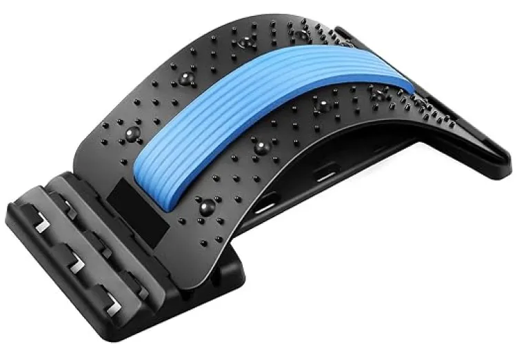 Buy Chiropractic Magic Back Stretcher Lower Lumbar Massage Support Spine Pain Back Massage Posture Corrector Lumbar Support Device Muscle Pain Relief Lower Back Massager and Upper Back Pain Relief Relax Spine Pain Relief Online in Bangladesh at Best Prices in Bangladesh