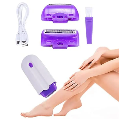 Buy  2 in 1 Electric Epilator Women Hair Removal Painless Women Hair Remover Shaver Instant Painless Free Sensor Light USB Recharge  Online at Best Price In Bangladesh
