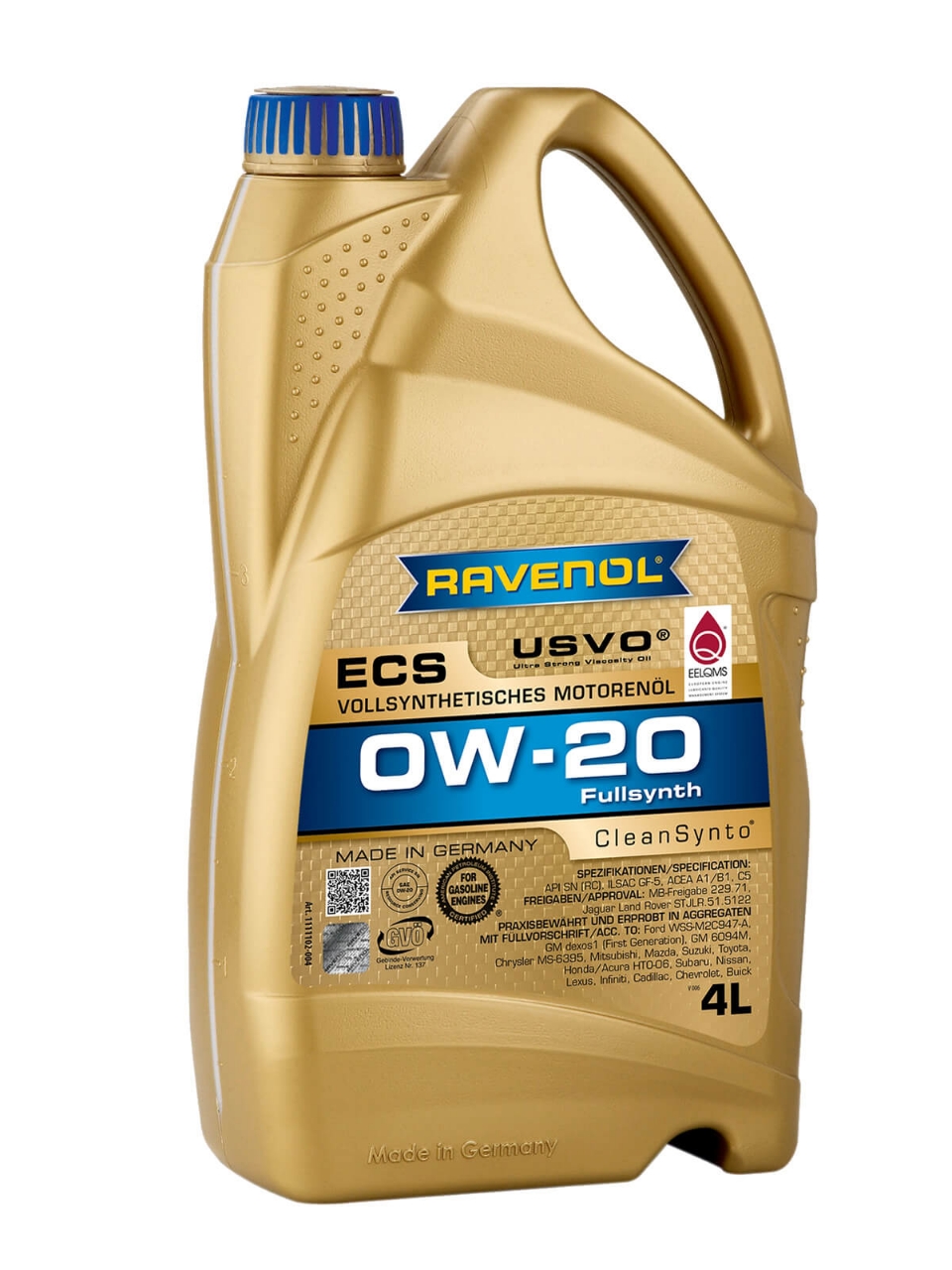 Picture of RAVENOL ECO SYNTH ECS SAE 0W-20 - 4L