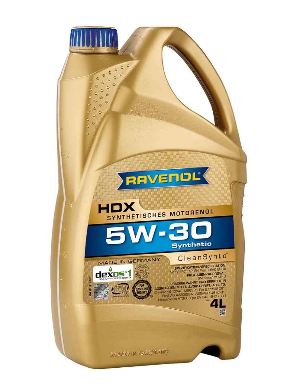 Picture of RAVENOL HDX SAE 5W-30 (Synthetic) -4L