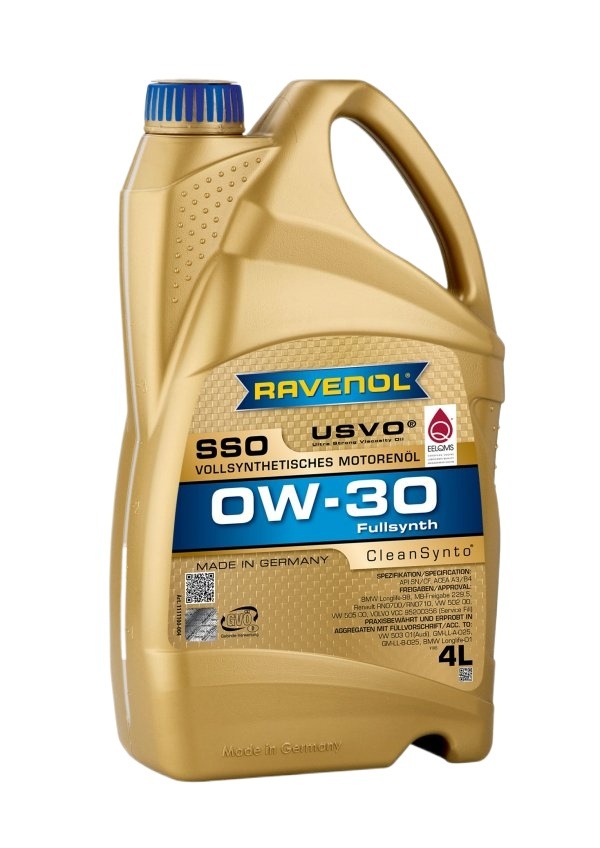 Picture of RAVENOL SSO Full Synthetic SAE 0W-30-4L
