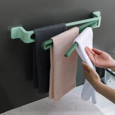 Buy  "Self-Adhesive Towel Holder Rack Wall Mounted Towel Hanger Towel Bar Shelf Roll Holder Bathroom"  at Best Prices in Bangladesh