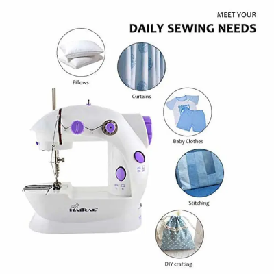 Buy "Portable Mini Sewing Machine Household Electric Crafting Mending Machine with Foot Pedal And Light"Online in Bangladesh
