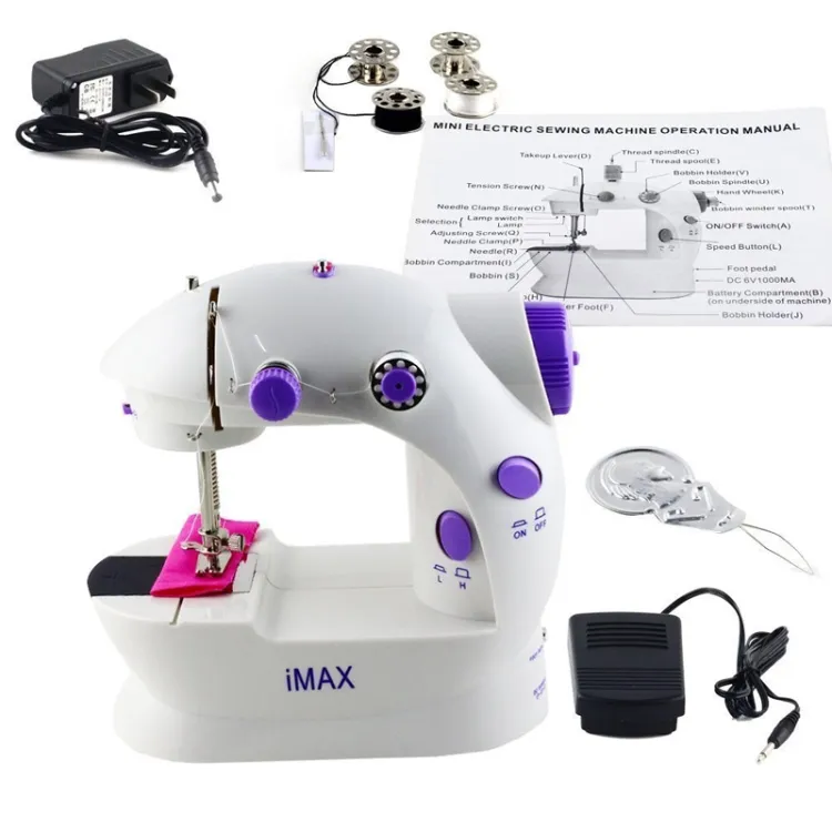 Buy "Portable Mini Sewing Machine Household Electric Crafting Mending Machine with Foot Pedal And Light"Online in Bangladesh