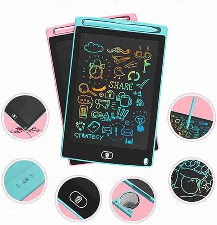 Buy  "8.5-Inch LCD Handwriting Board and Electronic Drawing Board LCD Kids Writing Tablet A02364 (8.5 Round Edge Light Blue) Online in Bangladesh