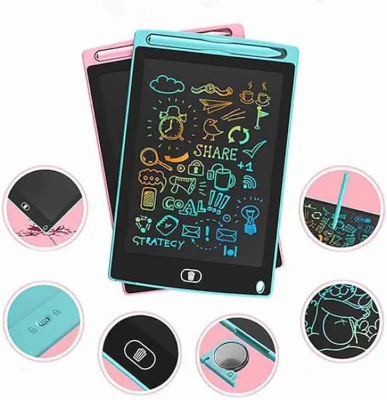 Buy  "8.5-Inch LCD Handwriting Board and Electronic Drawing Board LCD Kids Writing Tablet A02364 (8.5 Round Edge Light Blue) Online in Bangladesh