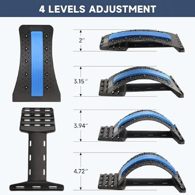 Buy  Chiropractic Magic Back Stretcher Lower Lumbar Massage Support Spine Pain Back Massage Posture Corrector Lumbar Support Device Muscle Pain Relief Lower Back Massager at Best Price in Bangladesh