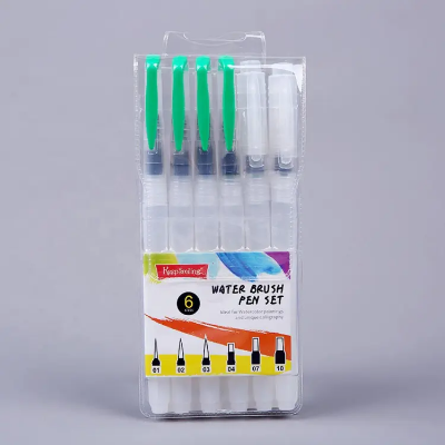 Picture of Keepsmiling জল ব্রাশ কালি কলম পেইন্টিং জল রং আঁকার কলম 6 পিস