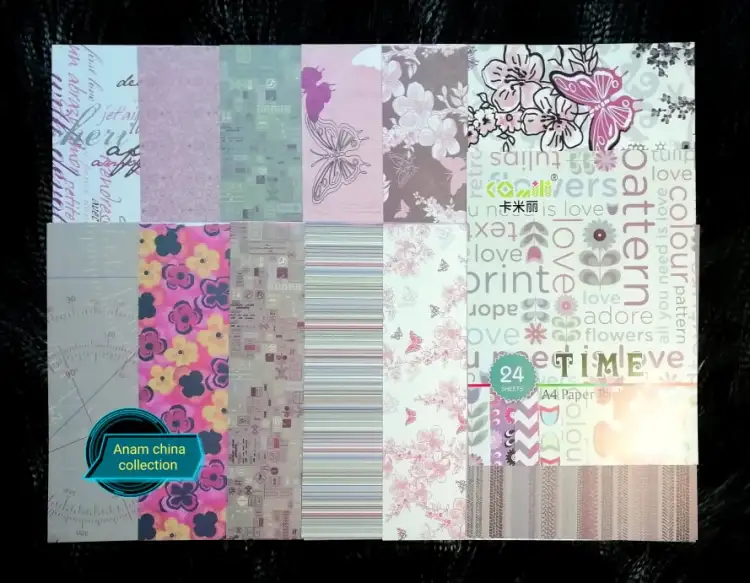 Picture of টাইম স্ক্র্যাপবুকিং পেপার প্যাক a4size (24 শীট)
