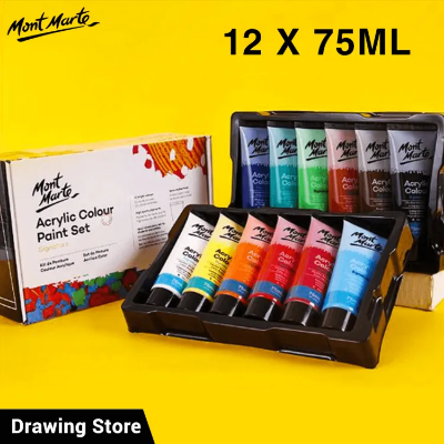 Picture of Mont marte সিগনেচার পেইন্ট সেট-এক্রাইলিক পেইন্ট 12pc এবং 24pc x 75ml টিউব