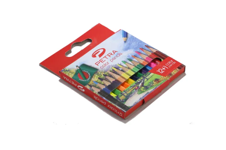 Picture of পেট্রা ক্লাসিক আর্ট আঁকার রঙ পেন্সিল অর্ধ দৈর্ঘ্য/সম্পূর্ণ দৈর্ঘ্য-13 পিস
