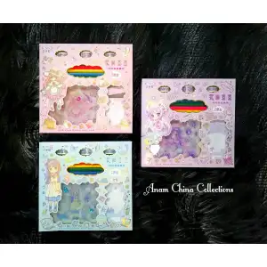 Picture of 3 পিস ওয়াশি টেপ 4 পিস রঙিন পেন্সিল এবং এক বাক্সে 20 শীট নোট পৃষ্ঠা