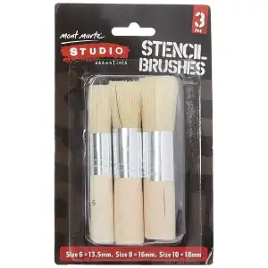Picture of Mont marte স্টুডিও স্টেনসিল ব্রাশ 3 পিস