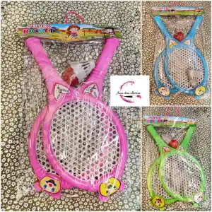 Picture of বাচ্চাদের জন্য প্লাস্টিক ব্যাডমিন্টন র‌্যাকেট খেলনা সেট 1 জোড়া (বিভিন্ন রঙের)