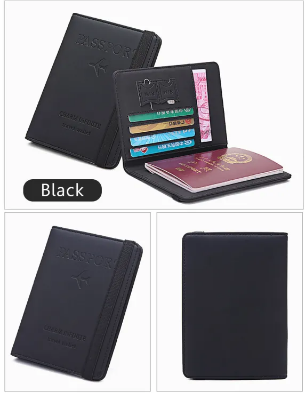 Buy 1 Pc Multi-Function Leather Passport Cover Credit Cards Holder Travel Cover Case Online in Bangladesh