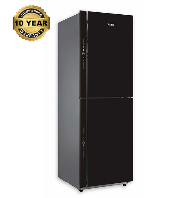 Buy VISION Glass Door Refrigerator RE-280 Liter Black Top Mount at Best Price in Bangladesh