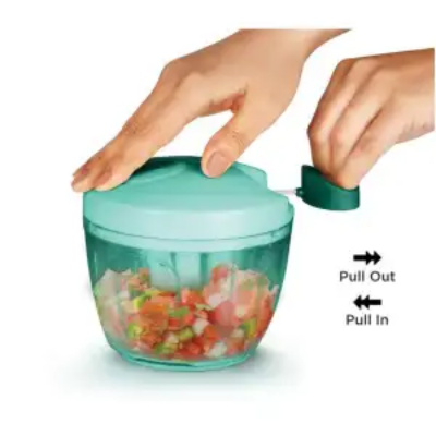 Buy রান্নাঘরের জন্য হ্যান্ডি চপার হ্যান্ডি কুইক কাটার-3 ব্লেড স্টেইনলেস স্টিল - onion at Best Price In Bangladesh