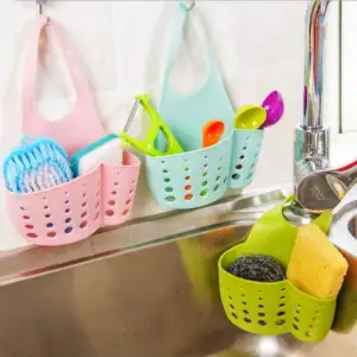 Buy Sink Sponge Holder/Kitchen Organiser Sink Caddy Drain Basket Hanging Strainer Organizer Storage Bag, Dish Cleaning Sponge Holder Soap Dispenser Soap, Brush, Dishwashing Accessories at Best Price In Bangladesh