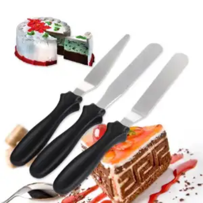 Buy 3pcs/set Stainless Steel Butter Cake Cream Knife Spatula Smoother Icing Frosting Spreader Fondant Pastry Cake DIY Tools at Best Price In Bangladesh