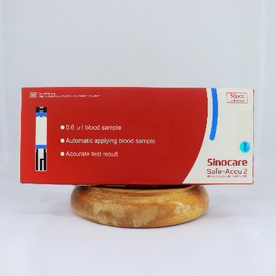 Picture of Sinocare Safe Accu 2 Blood Glucose Strip 50's Pack 50 pcs