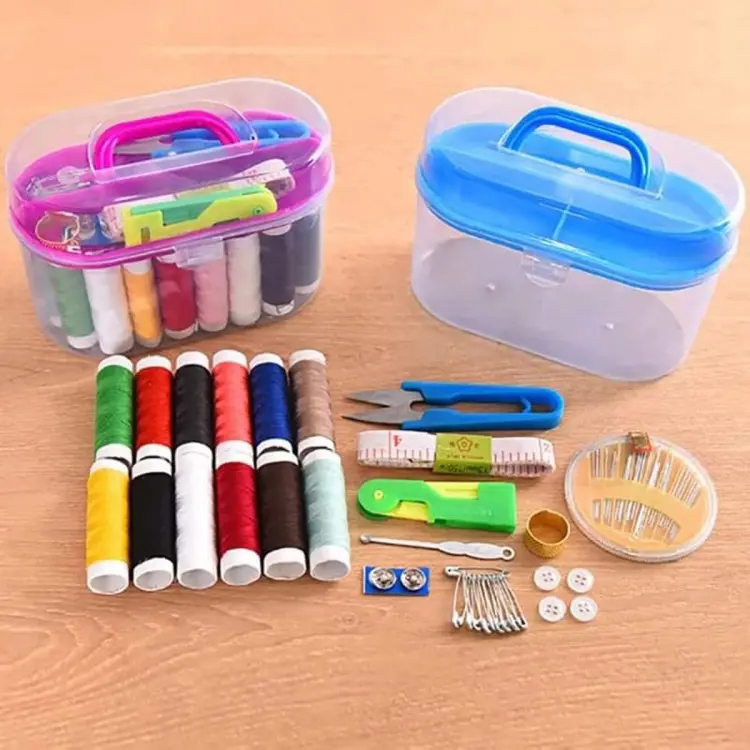 Buy 10 in 1 Household Sewing Tools Portable Sewing Kit Needle Box Set at Best Price In Bangladesh