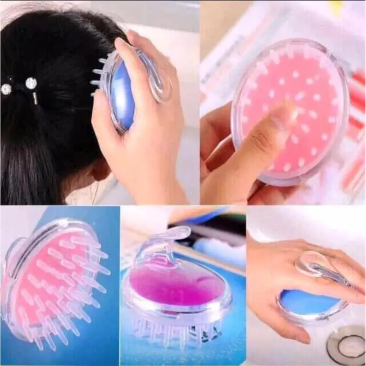 Buy Hair Scalp Massager Shampoo Brush Head Shower Massager Hair Washing Massage Comb Hair Brush for Adult & Kids at Best Price In Bangladesh
