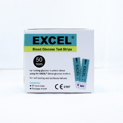 Picture of Excel Blood Glucose Test Strips – 50 pcs