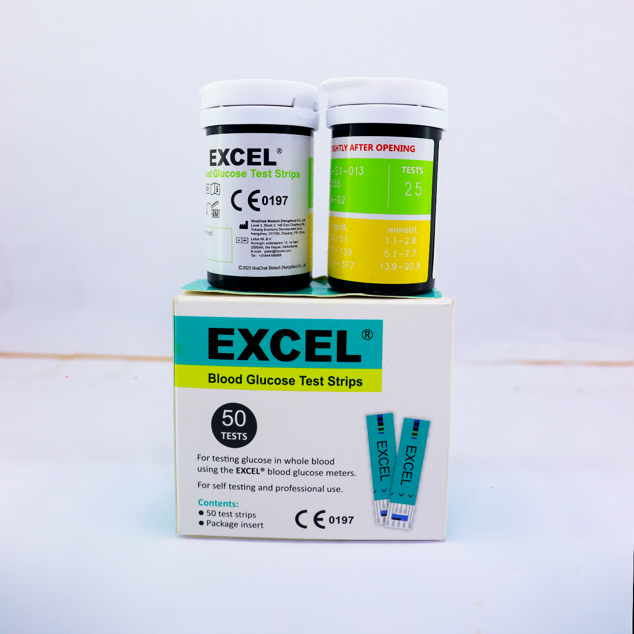 Picture of Excel Blood Glucose Test Strips – 50 pcs