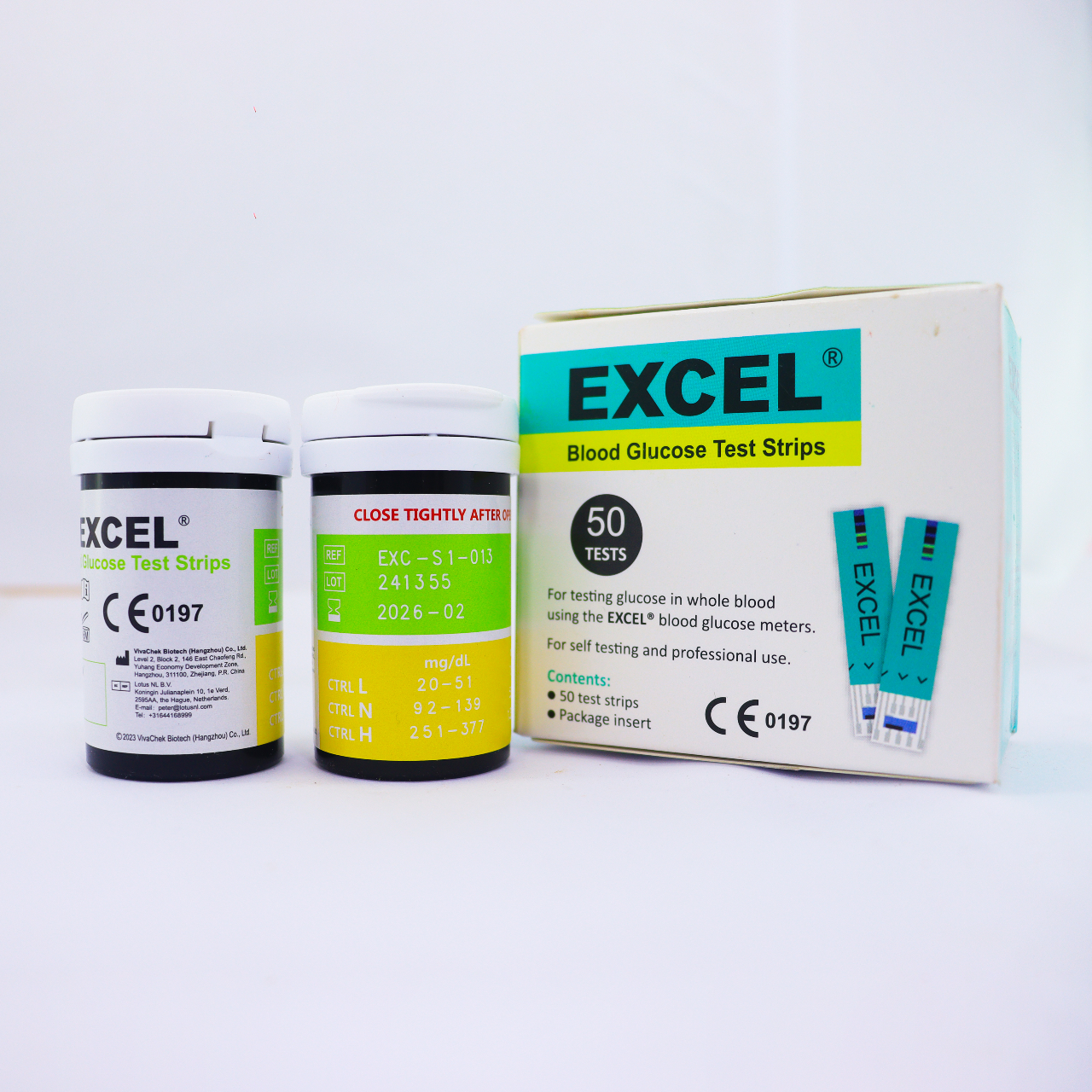 Picture of Excel Blood Glucose Test Strips – 50 pcs