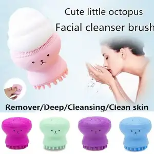 Buy Silicone Facial Cleaning Brush For Limpiador Facial Octopus Shape Deep Pore Exfoliating Cleansing Face Brushes Skin Care-1 Pcs at Best Price In Bangladesh