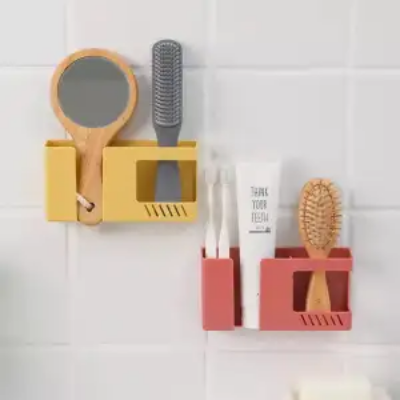 Buy Double Layer Wall Mounted Organizer Box Punch Free Tv Remote Control Storage Phone Plug Wall Holder Charging Multifunction Hooks-1Pcs - Mobile Stand - Mobile Stand - Mobile Stand at Best Price In Bangladesh