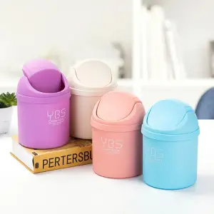 Buy Office Desktop Trash Can With Lid, Desk Countertop Trash Can, Plastic Paper Basket, Small Storage Box For Home Office, Kitchen Bathroom Bedroom Office Accessories at Best Price In Bangladesh