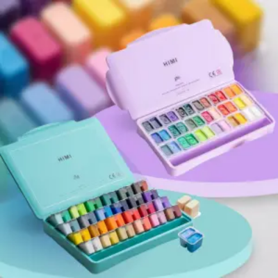 Picture of Himi টুইন কাপ জেলি গাউচে পেইন্ট সেট, 36 এবং 48 রঙের 12g, ক্যানভাস এবং কাগজের জন্য পেইন্ট, পেশাদার জন্য আর্ট সাপ্লাই