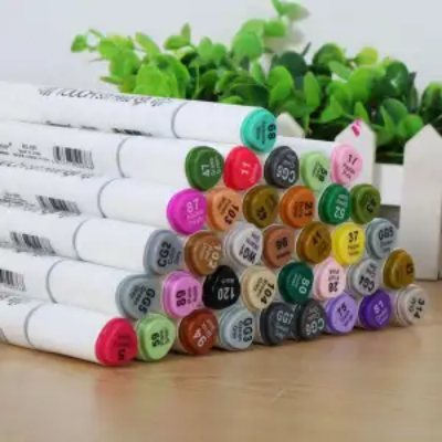 Picture of 12ps ,24ps, 40ps, 60ps টাচ সফট হেড আর্ট স্কেচ ডাবল হেড আর্ট মার্কারের সুপিরিয়র সেট