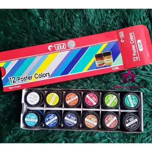 Picture of Titi নন-টক্সিক পোস্টার কালার 10ml- 12 পিস