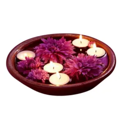 Picture of চাইনিজ ক্লাসিক রাউন্ড শেপ ডেকোরেশন ফ্লোটিং মোমবাতি 10 পিস