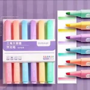 Picture of 6 রঙের হাইলাইটার ক্লাসিক ত্রিভুজ মার্কার পেন 1 সেট