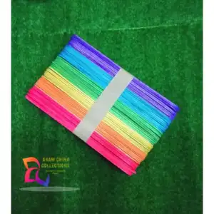 Picture of কারুশিল্প রঙিন কাঠের আইসক্রিম স্টিক (50 পিস বড় আকার)