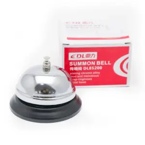 Picture of DL85200 Service Hotel Desk bell Metal Anti-Rust Construction For Call Customer Service Restaurant Games Dinner Bell And Teacher Bell