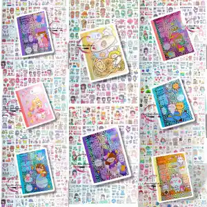 Picture of কাওয়াই কিউট স্টিকি স্ক্র্যাপবুকিং জার্নাল ডেকোরেটিভ স্টিকার বই (24 শীট)