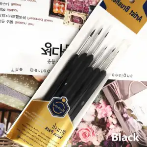 Picture of Keepsmiling 6 পিস ডিটেইল পেইন্ট ব্রাশ আর্টিস্ট হুক লাইন ব্রাশ পেন নতুনদের এবং শিল্পীদের জন্য জল রঙের পেইন্ট অয়েল পেইন্টিং