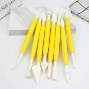 Picture of কেক সাজানোর সরঞ্জাম (8 পিস)-হলুদ